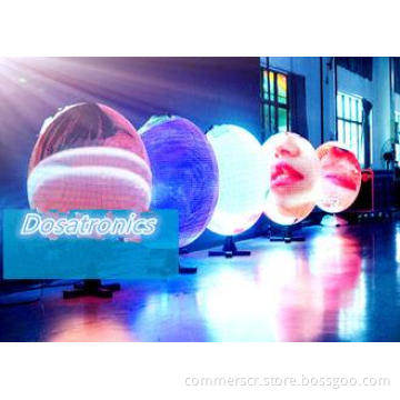 P4.8 Spherical LED Display Flexible Led Display Panels With